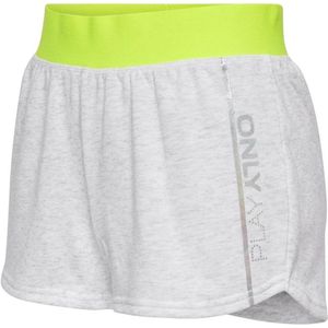 Only play alyssa sweat shorts in de kleur wit/geel.