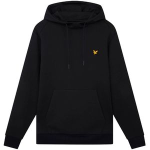 Lyle & scott oth fly fleece hoodie in de kleur zwart.