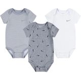 Nike mix and match bodysuit in de kleur grijs.