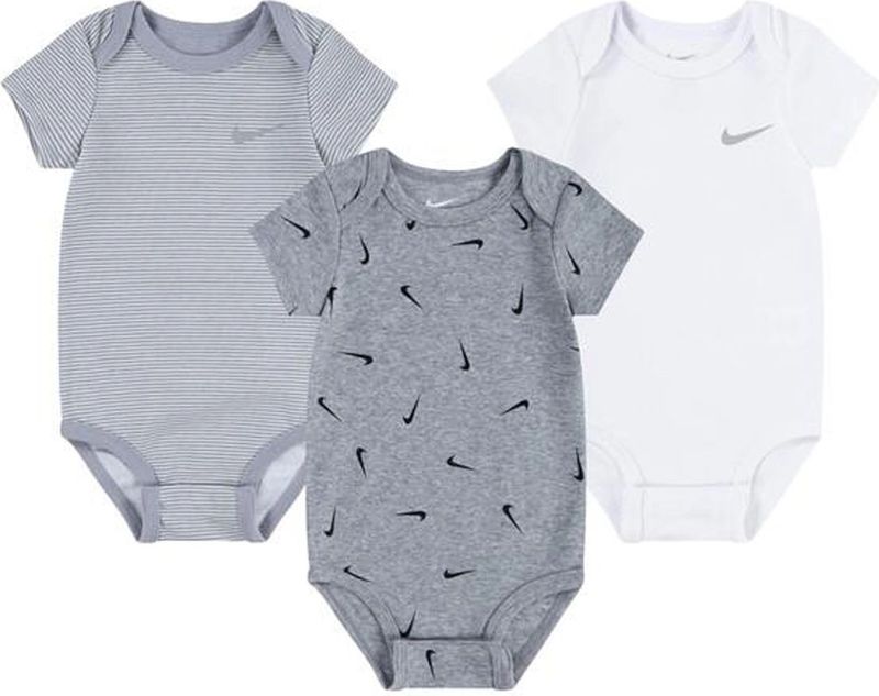 Nike mix and match bodysuit in de kleur grijs.