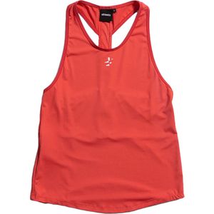Athleezy balance halter jersey in de kleur oranje.