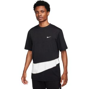 Nike dri-fit uv hyverse t-shirt in de kleur zwart.