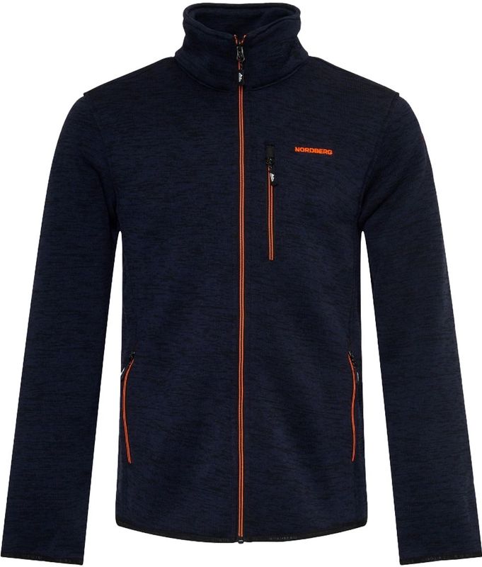 Nordberg jan polar fleece jacket in de kleur marine.