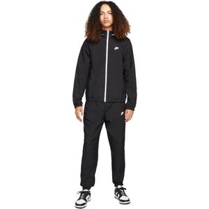 Nike basic woven trainingspak in de kleur zwart.