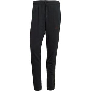 Adidas essentials french terry tapered elastic cuff 3-stripes joggingbroek in de kleur zwart.