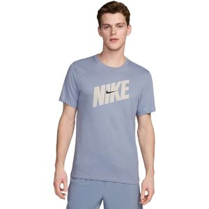 Nike dri-fit fitness t-shirt in de kleur blauw.