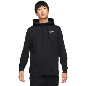 Nike dri-fit full-zip hoodie in de kleur zwart.