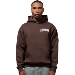 Equalitã© oliver oversized hoodie in de kleur bruin.