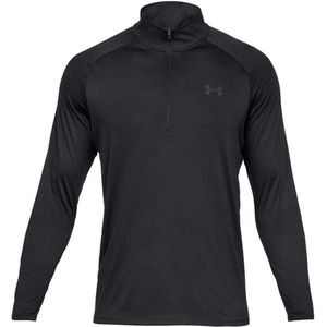 Under armour tech 2.0 1/2-zip top in de kleur zwart.