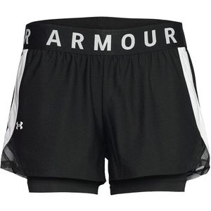 Under armour play up 2-in-1 shorts in de kleur zwart.