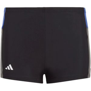 Adidas colorblock 3-stripes zwemboxer in de kleur zwart.