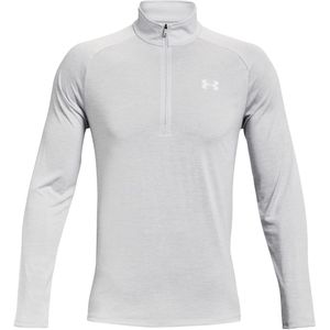 Under armour tech 2.0 1/2-zip top in de kleur grijs.