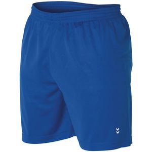 Hummel euro voetbal short in de kleur blauw.