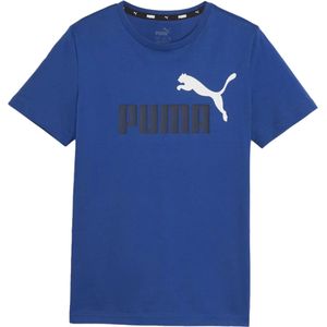 Puma essentials+ 2 col logo t-shirt in de kleur blauw.