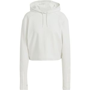 Adidas train essentials 3-stripes hoodie in de kleur wit.