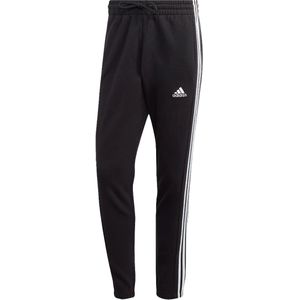 Adidas essentials french terry tapered elastic cuff 3-stripes joggingbroek in de kleur zwart.