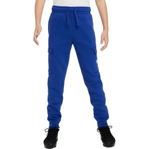 Nike sportswear fleece graphic cargobroek in de kleur blauw.