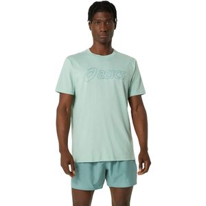 Asics logo ss t-shirt in de kleur groen.