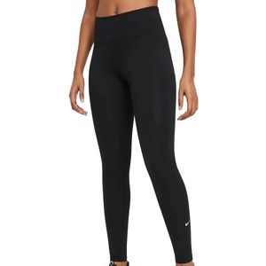 Nike one mid-rise legging in de kleur zwart.