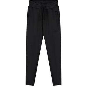 Malelions venetian trackpants in de kleur zwart.