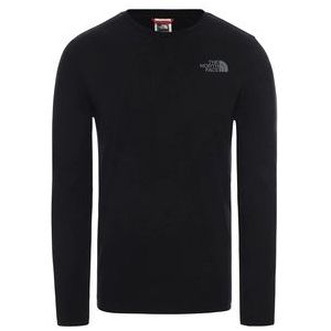 Shirt The North Face Men L/S Easy Tee Black Zinc Grey-M