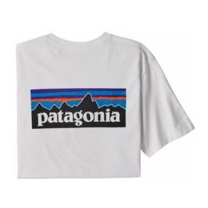 T-Shirt Patagonia Men P-6 Logo Responsibili-Tee White 2020-XXL