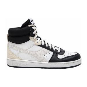 Diadora Women Magic Basket Mid Reptile Black White-Schoenmaat 37