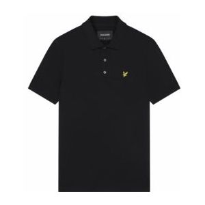 Polo Lyle & Scott Men Plain Polo Shirt Jet Black-XS