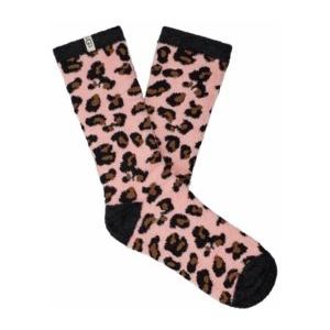Sok UGG Leslie Graphic Crew Sock Soft Kiss Leopard-Schoenmaat 36 - 41