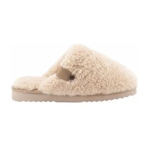 Pantoffel Warmbat Women Midura Curley Fur Ecru