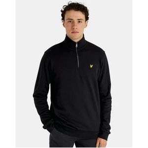 Sweater Lyle & Scott Men Quarter Zip Jet Black-XL