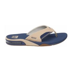Slipper Reef Men Fanning Tan Navy Tan