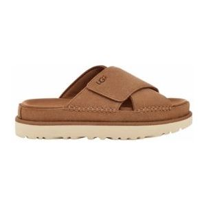 UGG Women Goldenstar Cross Slide Chestnut-Schoenmaat 41