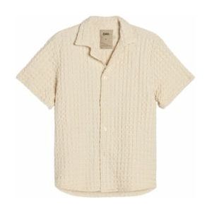 Blouse OAS Men Ecru Cuba Waffle-S