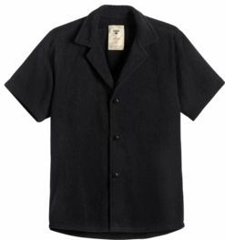 Shirt OAS Men Black Cuba Terry Shirt