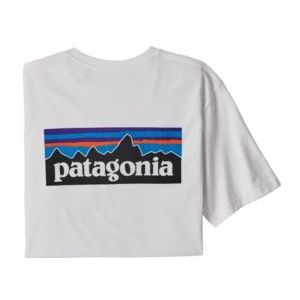 T-Shirt Patagonia Men P-6 Logo Responsibili-Tee White 2020-XL