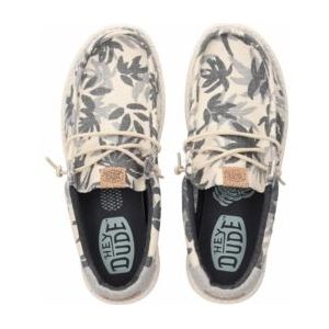 Instapper HEYDUDE Men Wally Palm Jute Egret Cloud Blue-Schoenmaat 40