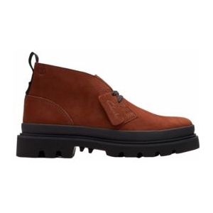 Veterschoen Clarks Men Badell DB Chestnut Nubuck-Schoenmaat 46