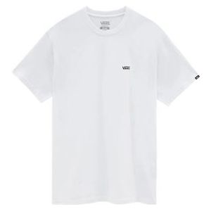 T-Shirt Vans Men Left Chest Logo Tee White Black-XS