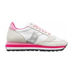 Saucony Women Jazz Triple White Gray Pink-Schoenmaat 40