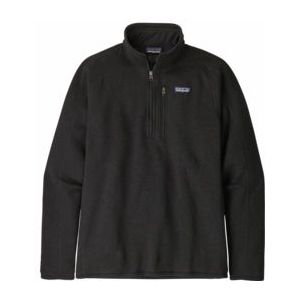 Trui Patagonia Mens Better Sweater 1/4 Zip Black 2019-XXL