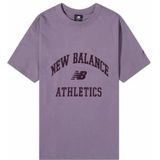 New Balance - Athletics Varsity Graphic T-Shirt - Paars - Katoen
