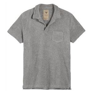 Polo OAS Men Grey Melange Terry Shirt-L