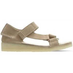 Clarks Originals Women Wallabee Sndl Beige Suede 2021-Schoenmaat 41