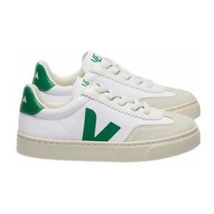 Veja Kids Small Volley Canvas White Emeraude