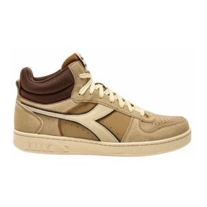 Diadora Men Magic Basket Demi Cut Suede Leather Beige Croissant-Schoenmaat 43