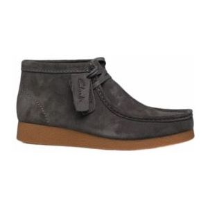 Veterschoen Clarks Men Wallabee EVO Boot Grey Suede-Schoenmaat 43