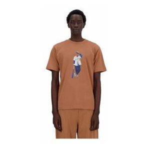 New Balance - T-Shirt - Walnut - Heren - Athletics Baseball