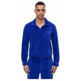 OAS - Polo - Blauw - Velours - Lange Mouwen