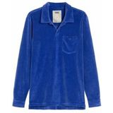OAS - Polo - Blauw - Velours - Lange Mouwen